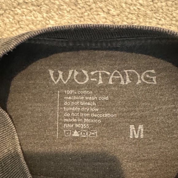 Wu Tang Forever 1997 Washed Black Charcoal Graphic Tee - Picture 2 of 4